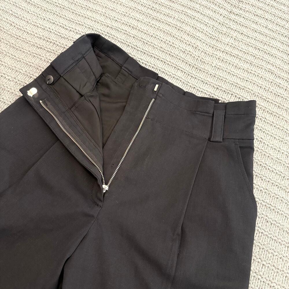 A.L.C. Black Pleated High Rise Pants Women's Size 2 Career Office Quiet Luxury - Picture 7 of 10